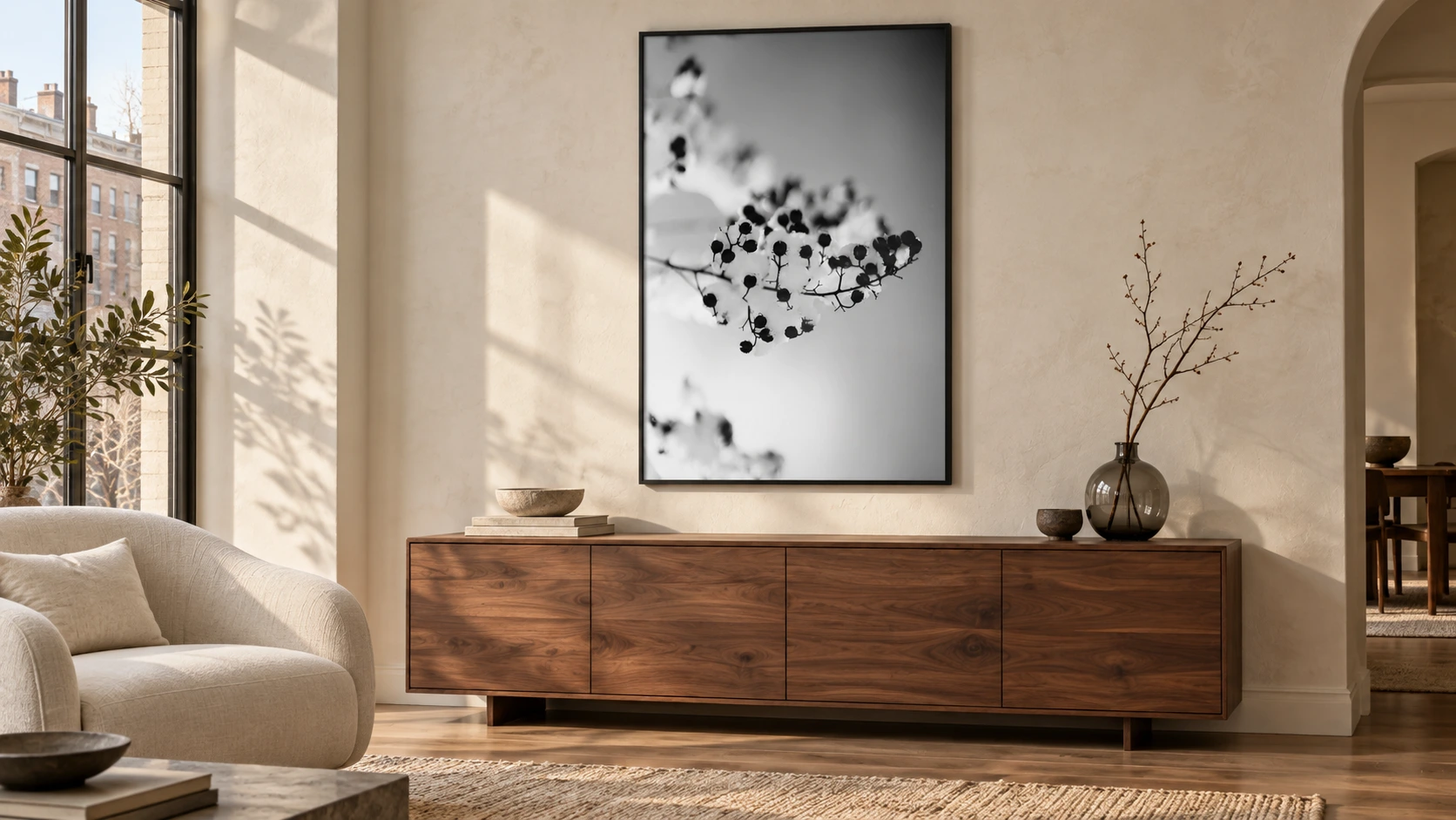 CHELSEA WINTER in a sitting room interior visualization